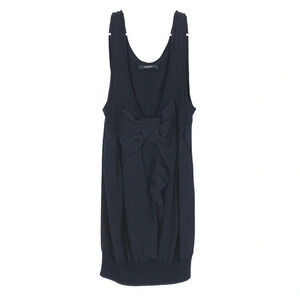Sita Murt/ Bow Dress Womens Small Black Sleeveless Deep V Neck Sita Murt